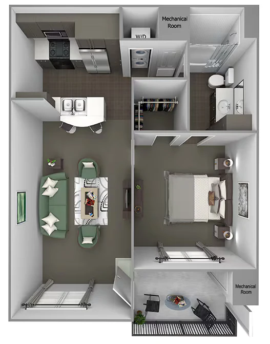 A1 (Verbena) 1017 floor plan